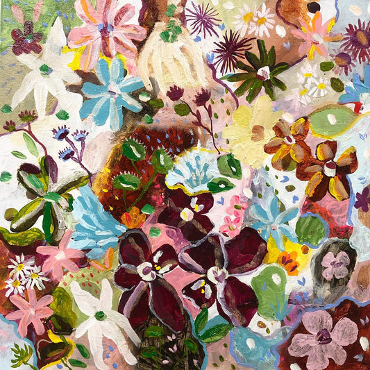 "blooming" matted print