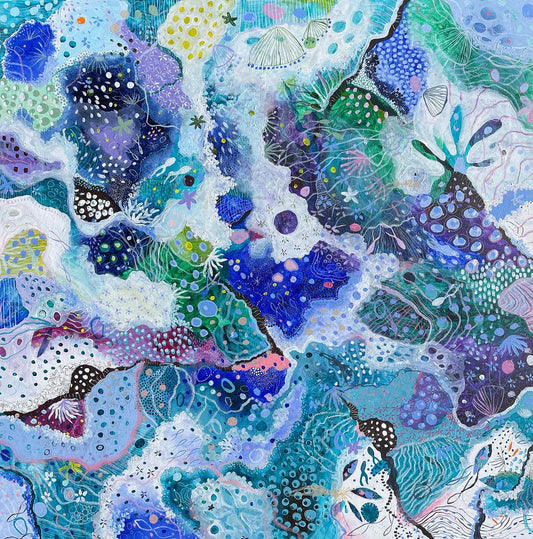 "Mermaids singing" 105x105cm