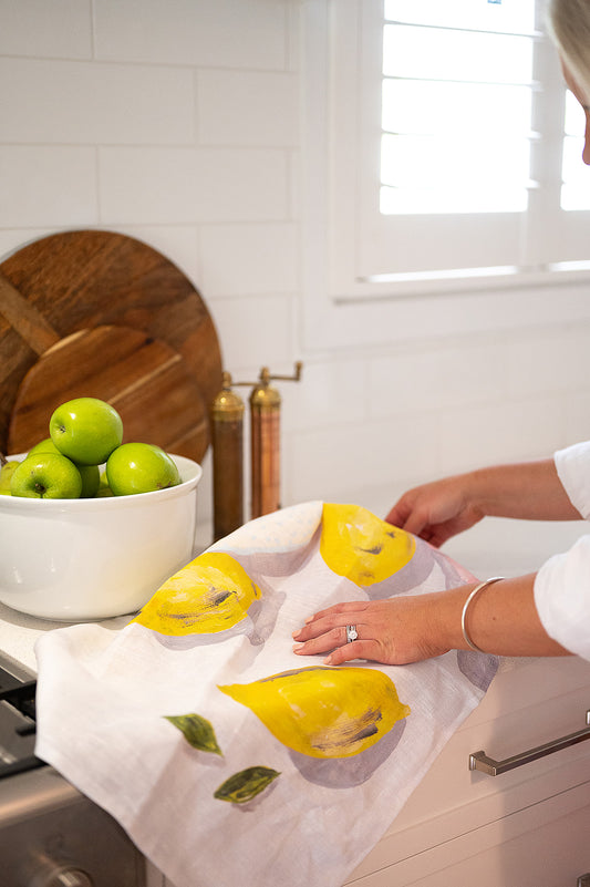 Apron in "Lemons" Print FREE NEXT DAY POSTAGE!