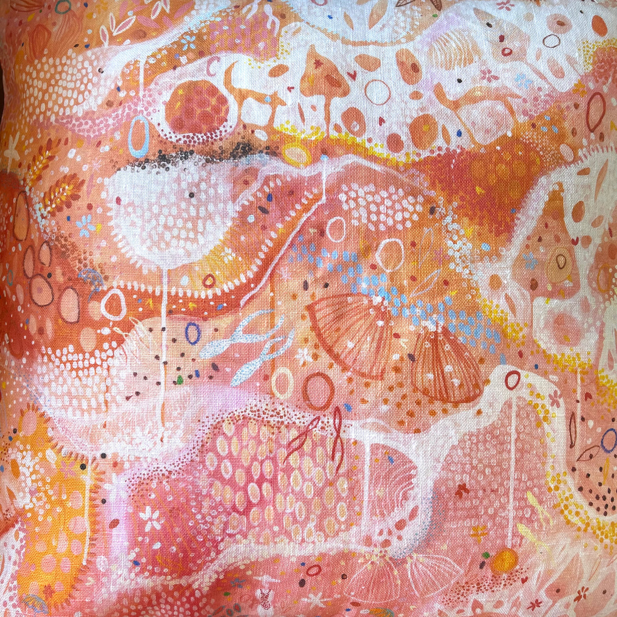 “Clarke’s Beach” 100% Linen Australian made 50x50cm cushion cover