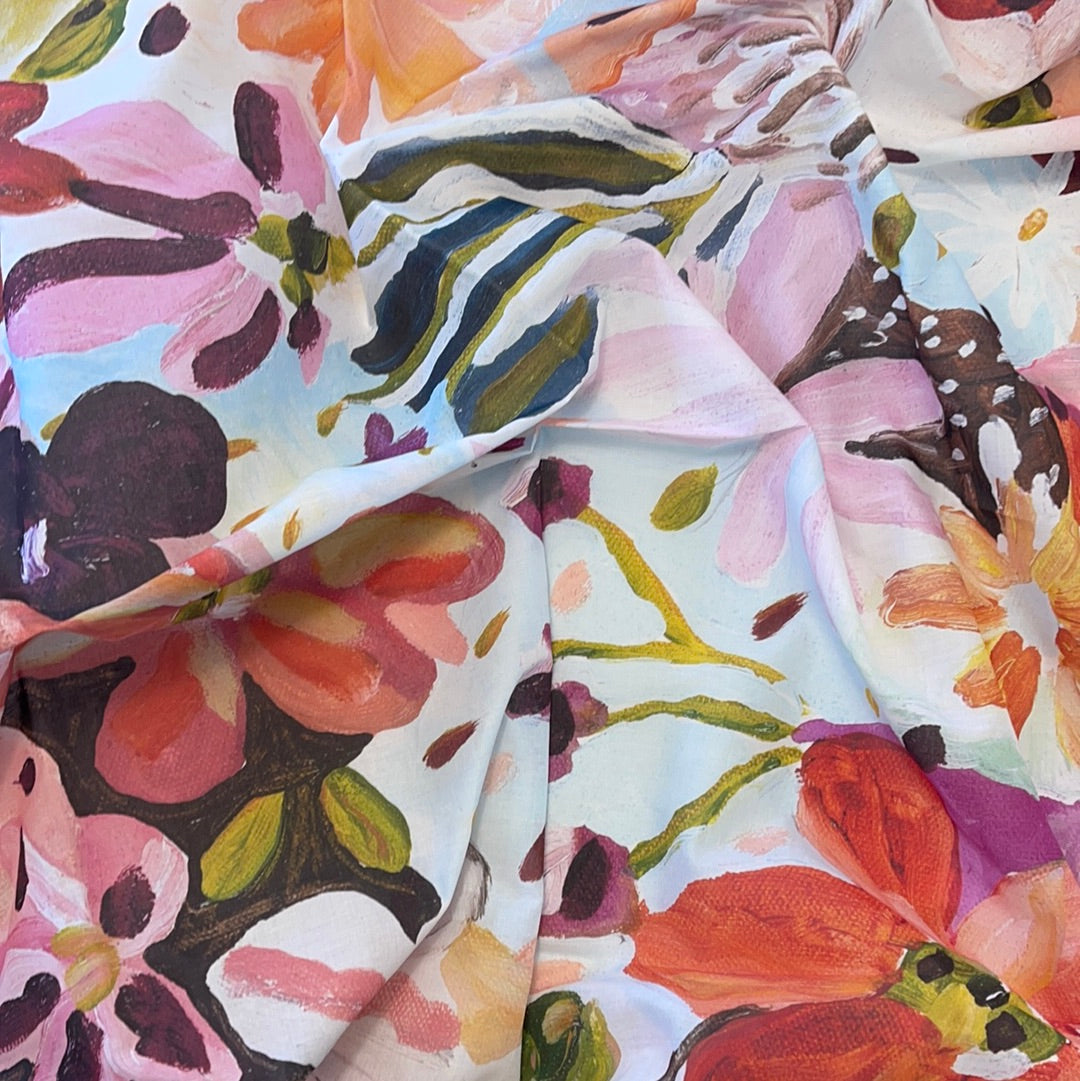 “Settle petal” Cotton voile scarf